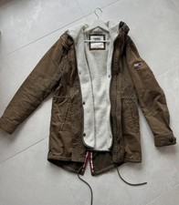 Tommy Jeans Hilfiger Herren Parka Jacke Grün Größe S