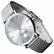 Damen Armbanduhr Silber Luxus