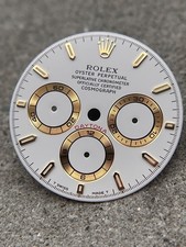 #1617 ORIGINAL ROLEX 16523 16528 ZIFFERBLATT DIAL DAYTONA 4030 WHITE TRITIUM