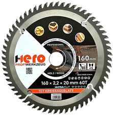 Kreissägeblatt 160 x 20/16 mm