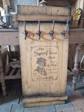 GARDEROBE WANDGARDEROBE SHERLOCK HOLMES PUB LONDON LANDHAUSSTIL HOLZ FRACHTKISTE