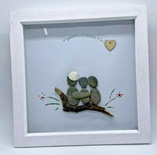 Attraktives Kiesel Kunst Happy