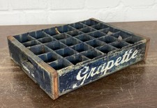 VINTAGE USA GRAPETTE SODA GETRÄNKEKISTE HOLZKISTE KISTE ANTIK GEWÜRZREGAL LOFT O