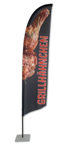 Grillhähnchen beachflag - grillhähnchen,