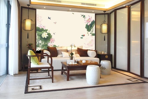 Libelle lotus q431 - 3d, tapete