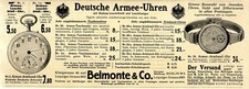 Deutsche Armee-Uhren Nr.2 Kleinste Armee-Armband Ankeruhr Reklame von 1916