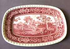 Villeroy & Boch V&B Rusticana Rot - alter großer Teller - Servierteller 30x20 cm