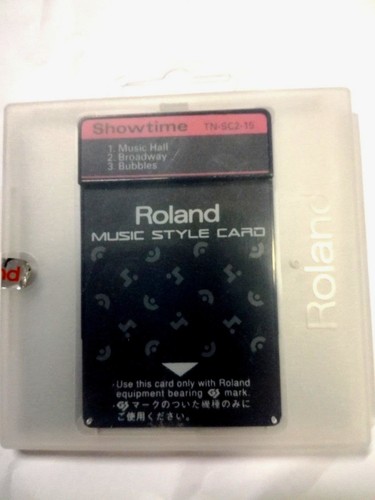 Roland music style - style, card