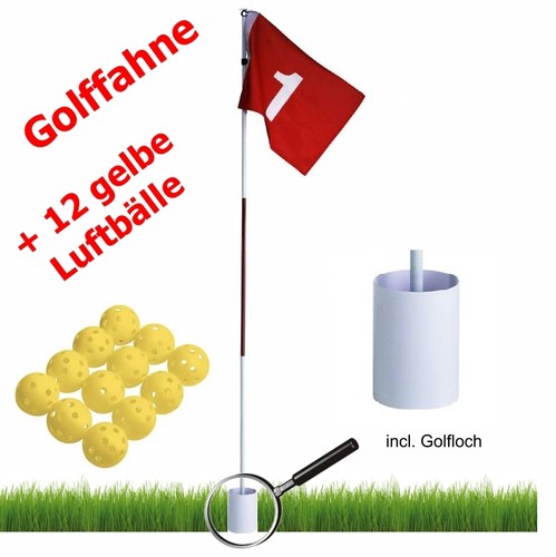 Golf fahne mit - golf, stange