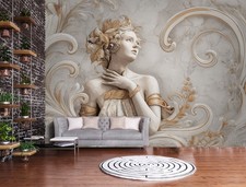 Fototapete 3D Effekt Gold