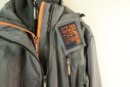 Superdry grey windcheater - grey,