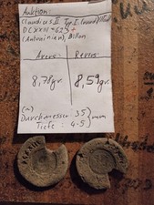 Provinzielle antike Gussform für römisches Falschgeld.