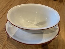 Sauciere Hutschenreuther Porzellan Selb Juwel Bavaria Germany Rot-rand US Zone