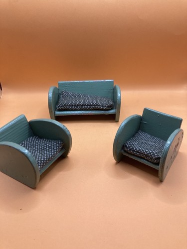 Puppenstube sofa sessel antik - sofa,