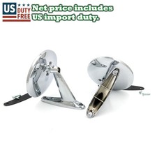 NEW PAIR CHROME DOOR MIRRORS 2