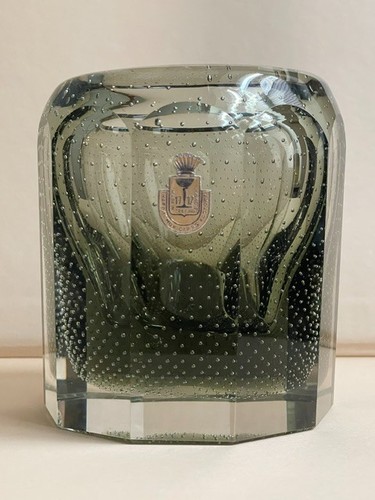 Rauchglas vase harrachov - rauchglas,