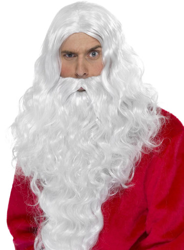 Deluxe weihnachtsmann bart - weihnachtsmann, &