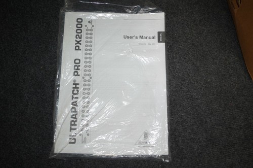Behringer px2000 manual - behringer,