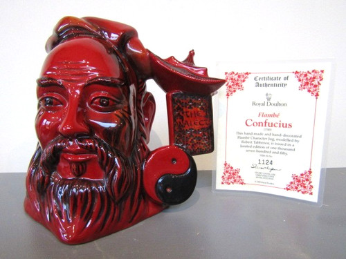 Royal doulton confucius flambe - confucius,