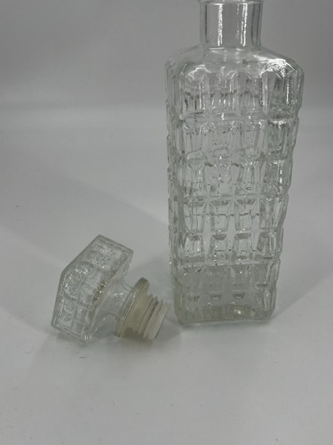 Vintage glas karaffe mit - karaffe,