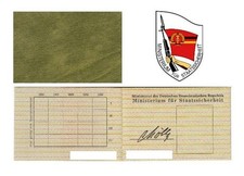 orig. MfS ( Stasi ) Dienstausweis Hauptverwaltung Berlin - blanco