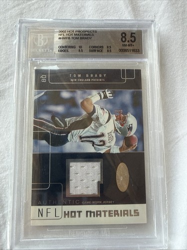 2002 fleer tom brady - brady, hot