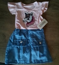 Niedliches Mädchenkleid Einhorn Gr. 86/92 neu