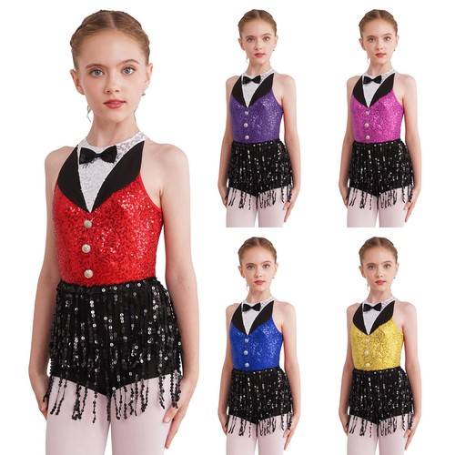 Mädchen pailletten tanzkleid - mädchen,