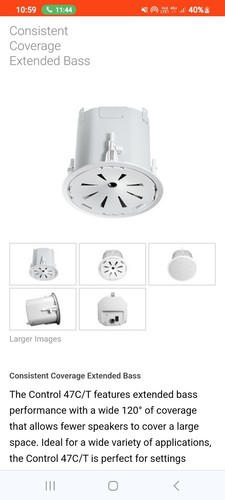 Jbl professional control 47c - professional, 47c/t