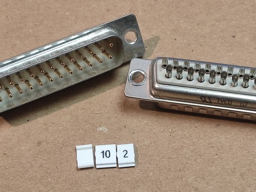 2st 25pin sub buchse löt - 2st, -25pin
