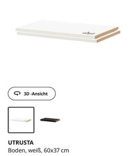 UTRUSTA Boden für IKEA Metod Wandschrank, 60x37 Cm