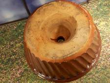 antike Guglhupf Back Kuchen form Biedermeier Keramik/Ton Antik Hafnerware Dm 26