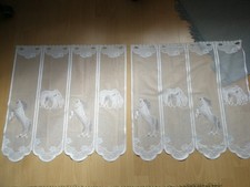 2x Bistrogardine Pferde Kinderzimmer Scheibengardine