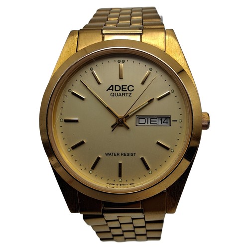 Adec herren armbanduhr gold - armbanduhr,