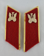 Paar UdSSR Kragenspiegel Russland -Offizier Automobiltruppen