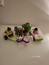 Playmobil 123 Einhorn mit Kutsche und Fee & Pferdetransporter