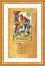Der Kammacher Horn Kammenschärper Kammmacher Kammenschmiede Stand 128 Gerahmt