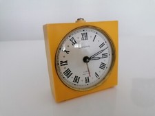Alter Sowjetische Russische Wecker Jantar 4 Jewels Gelb USSR Uhr Aufziehwecker