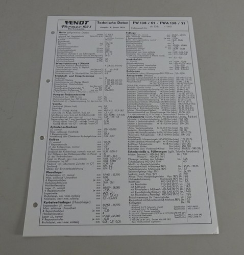 Inspektionsblatt fendt farmer - fendt,