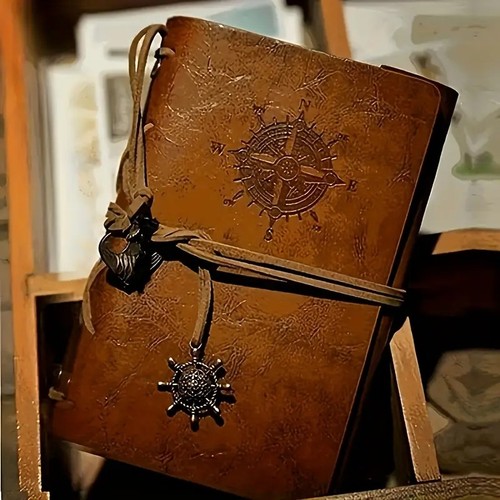 Vintage notizbuch kompass - vintage,
