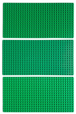 3x Lego Rasen Wiese  Platten