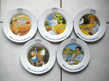 5 Seltene ältere Große Käse-Teller "LANDLIEBE LANDKÄSE" Werbung