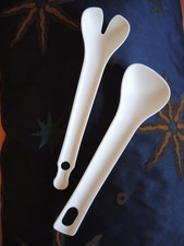 Tupperware Salatbesteck weiß