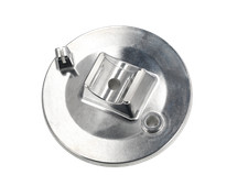 Bremsschild vorn, Alu poliert