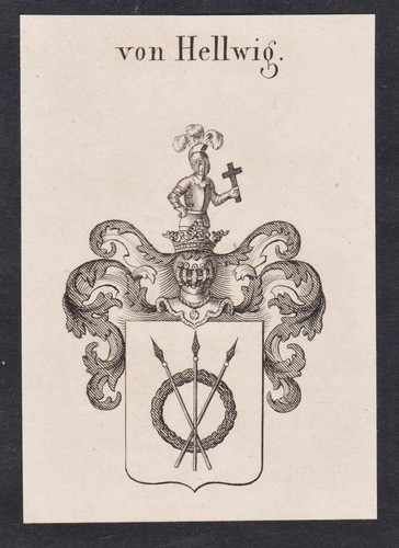 Hellwig wappen coat arms - wappen, of