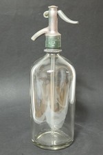 Alte Siphonflasche Glasflasche Sodaflasche Soda Flasche Syphon Sifon 32cm groß