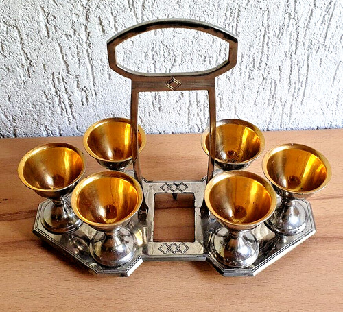 Jugendstil set eierbecher - set,