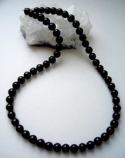 Turmalin Kette 8 mm schwarz -
