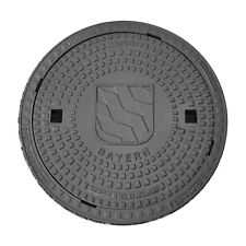HYDROTEC Gully Kanaldeckel Schachtabdeckung Motiv Länderw, Bayern (Raute) B125