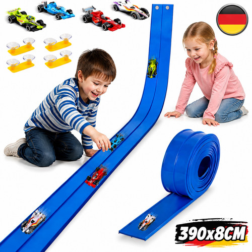 Flexible autorennbahn mit - flexible,